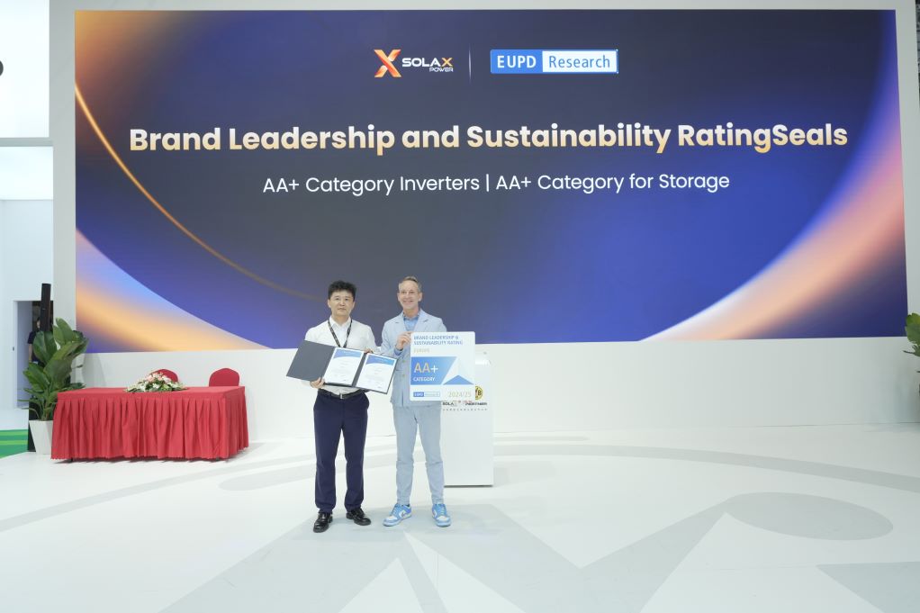 SolaX Power Dual AA+ Rating