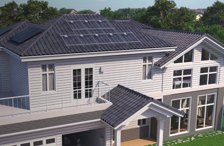 Micro inverter battery storage solution for smart solar power